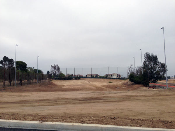 Photo of Birch Hills golf course driving range under construction